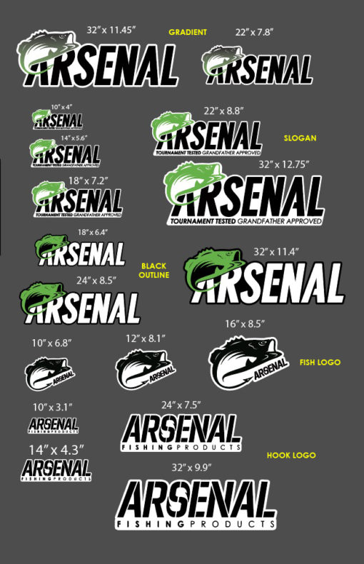 Non-Slip-Grip Carpet Decals – Arsenal Fishing - Home of the