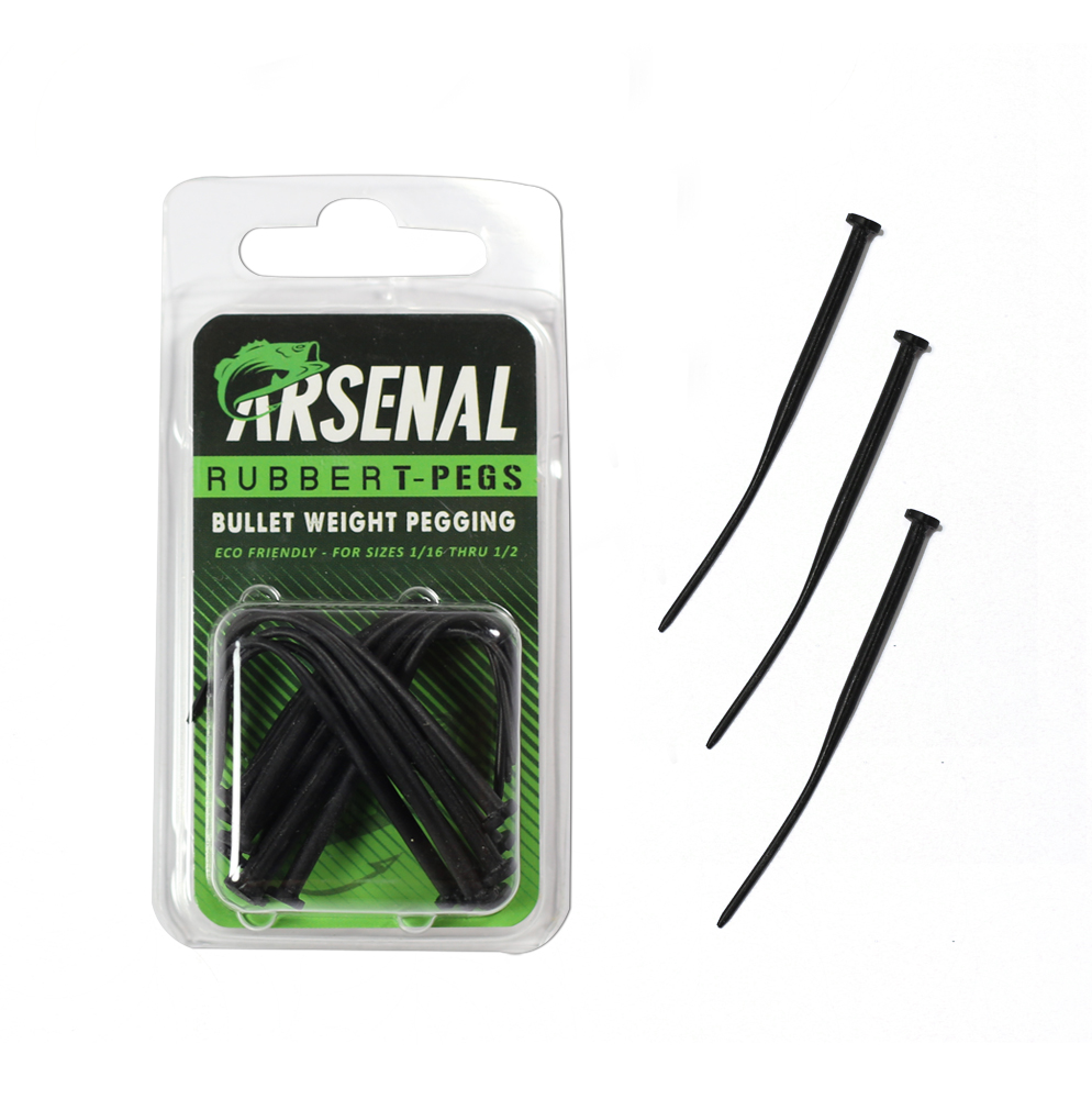 Rubber T-Stop Pegs – Arsenal Fishing - Home of the Original Wacky