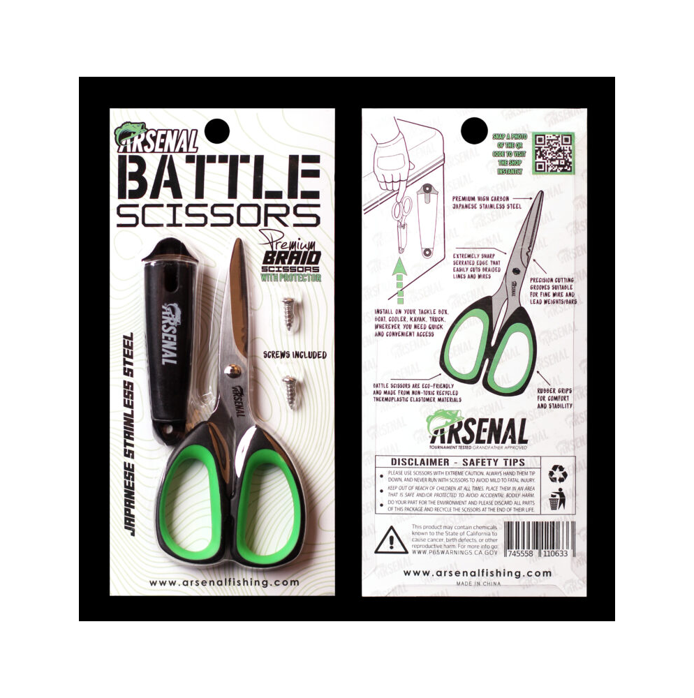 Battle Braid Scissors – Arsenal Fishing - Home of the Original Wacky-Neko  Pliers